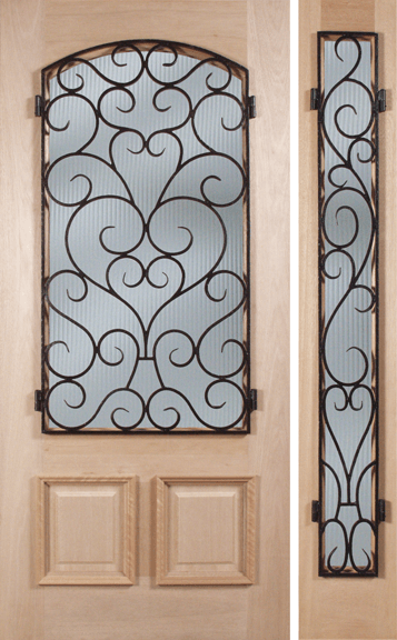 Hinged and Operable Mahogany Wood Exterior Door M525SI