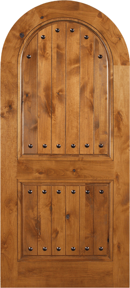 Knotty Alder Single Wood Exterior Door ARR662C