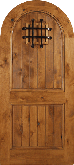Knotty Alder Single Wood Exterior Door ARR662S