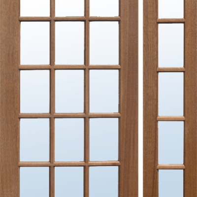 Mahogany French Patio Exterior Door MF15