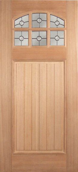 Mahogany Single Wood Exterior Door M366A