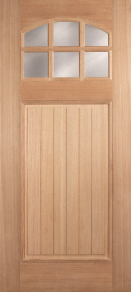 Mahogany Single Wood Exterior Door M366DB