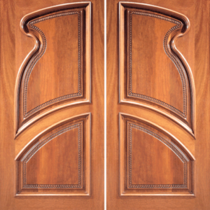 Mahogany Craftsman Double Wood Exterior Door Model 13