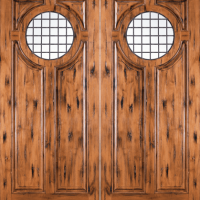 Mahogany European Double Wood Exterior Door 154 Salta