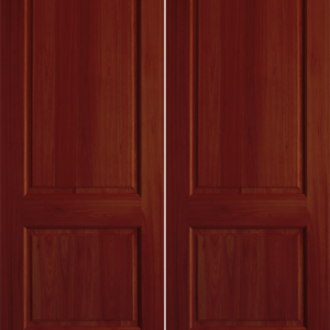 Mahogany Premier Double Wood Exterior Door CLM25