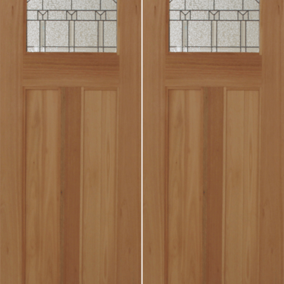 Mahogany Premier Double Wood Exterior Door CRM10A