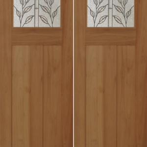 Mahogany Premier Double Wood Exterior Door CRM15B