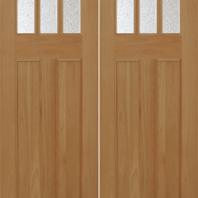 Mahogany Premier Double Wood Exterior Door CRM55