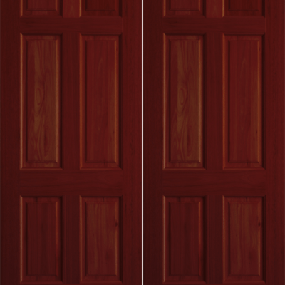 Mahogany Premier Double Wood Exterior Door SWA60