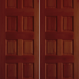 Mahogany Premier Double Wood Exterior Door SWA80
