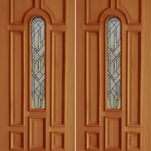 Mahogany Premier Double Wood Exterior Door TRM05B