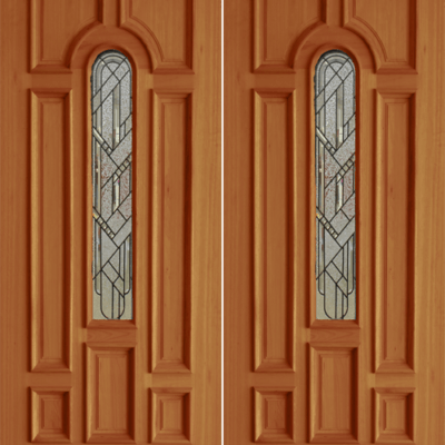 Mahogany Premier Double Wood Exterior Door TRM05B