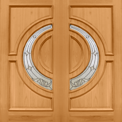 Mahogany Premier Double Wood Exterior Door TRM115A