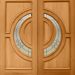 Mahogany Premier Double Wood Exterior Door TRM115B