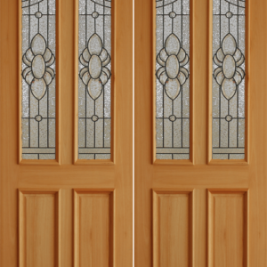 Mahogany Premier Double Wood Exterior Door TRM45A