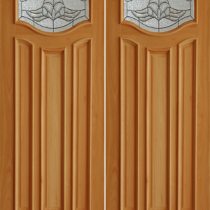 Mahogany Premier Double Wood Exterior Door TRM65A