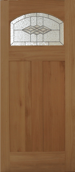 Mahogany Premier Single Wood Exterior Door CRM10B