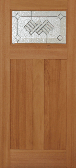 Mahogany Premier Single Wood Exterior Door CRM15C