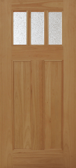 Mahogany Premier Single Wood Exterior Door CRM55