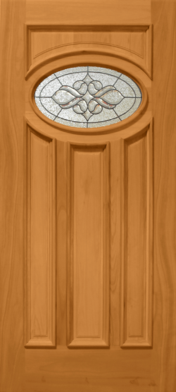 Mahogany Premier Single Wood Exterior Door TRM100B