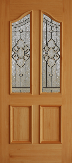 Mahogany Premier Single Wood Exterior Door TRM45A