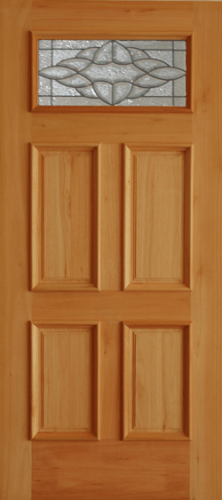 Mahogany Premier Single Wood Exterior Door TRM55A