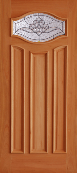 Mahogany Premier Single Wood Exterior Door TRM65B