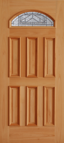 Mahogany Premier Single Wood Exterior Door TRM75C