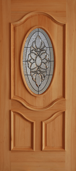 Mahogany Premier Single Wood Exterior Door TRM80D