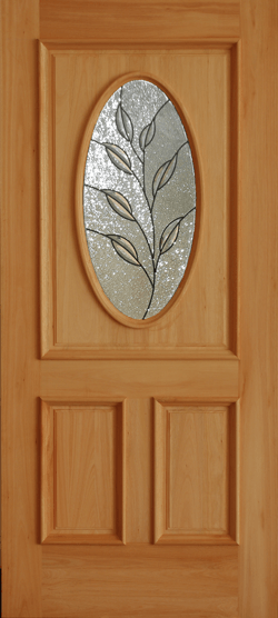 Mahogany Premier Single Wood Exterior Door TRM85B