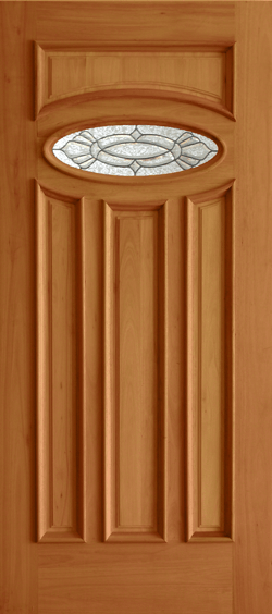 Mahogany Premier Single Wood Exterior Door TRM95B