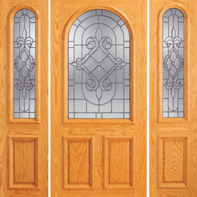 Mahogany Single Exterior Wood Door Model 107-B