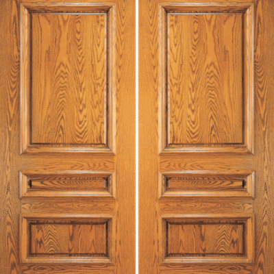 Road Oak Single Exterior Wood Door Model 117