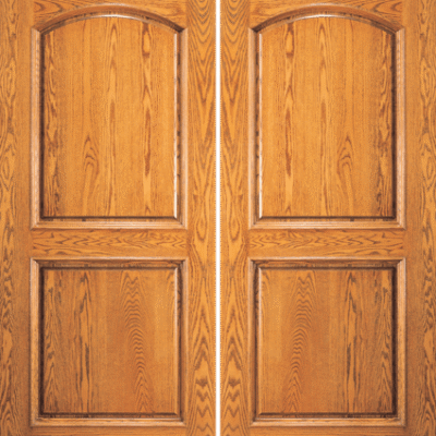 Road Oak Single Exterior Wood Door Model 118