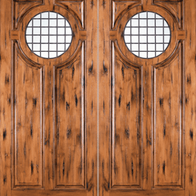 Mahogany Double Exterior Wood Door 154 Salta