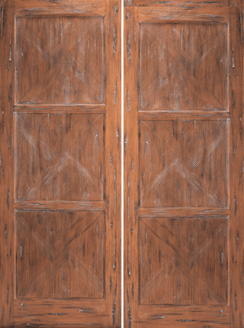 Mahogany Double Exterior Wood Door 38-Kyoto