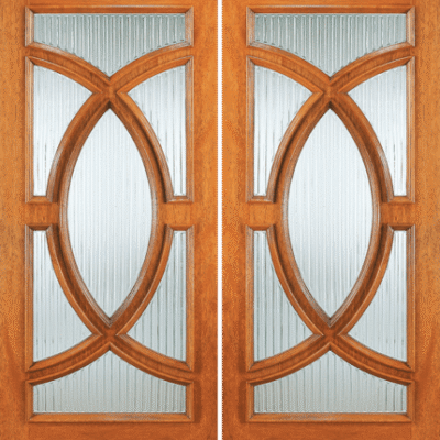 Mahogany Single Exterior Wood Door Model 695-B