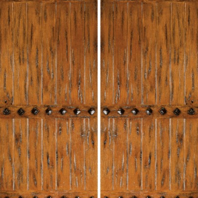 Mahogany Double Exterior Wood Door SW-65