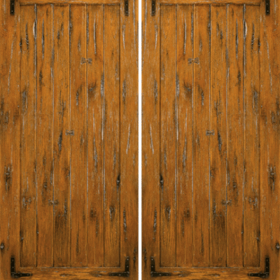 Mahogany Double Exterior Wood Door SW-69