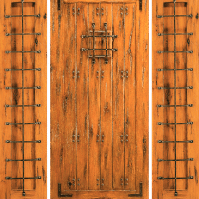 Mahogany Single Exterior Wood Door SW-70