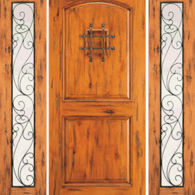 Mahogany Single Exterior Wood Door SW-76