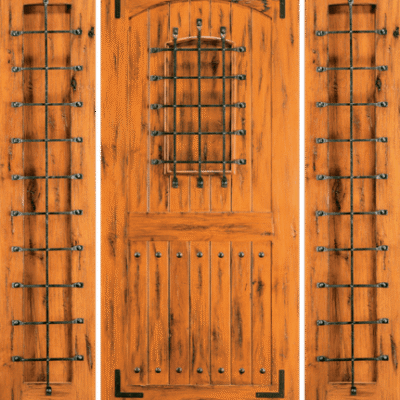 Mahogany Single Exterior Wood Door SW-78