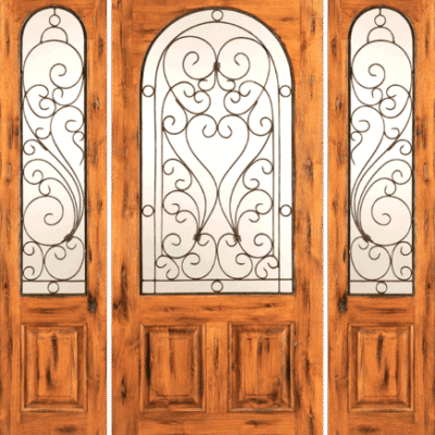 Mahogany Single Exterior Wood Door SW-79