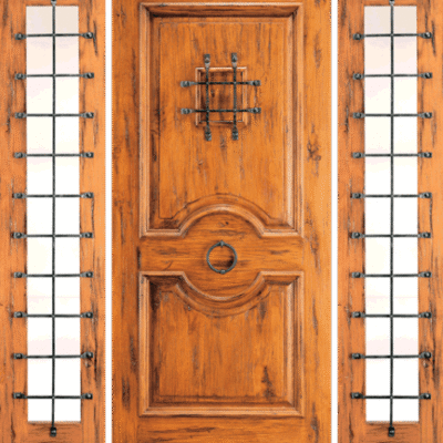 Mahogany Single Exterior Wood Door SW-81
