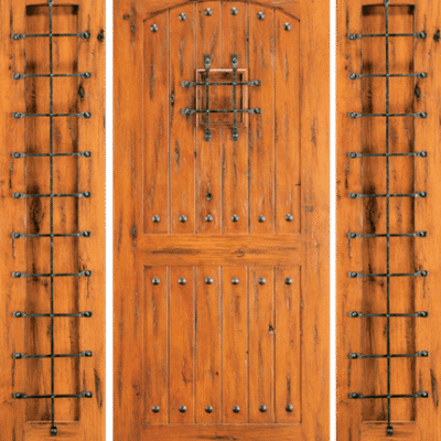 Mahogany Single Exterior Wood Door SW-83