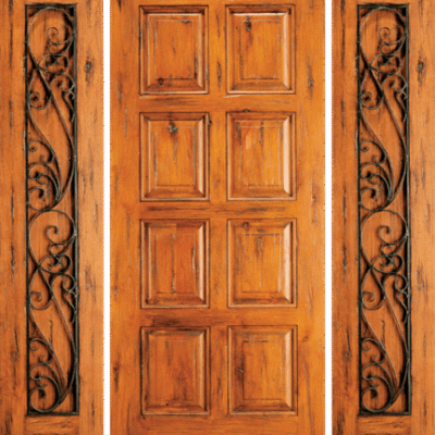 Mahogany Single Exterior Wood Door SW-87
