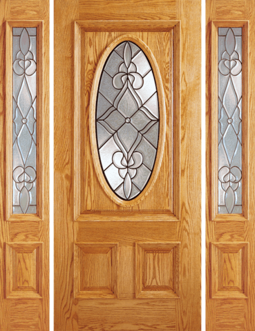 Mahogany Single Exterior Fiberglass Door Z-1 Standard